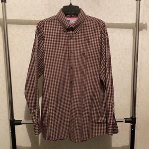 George Strait Wrangler Cowboy Cut Collection XL Long Sleeve Button Down Shirt